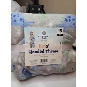 DINOSAUR LIGHT WEIGHT HOODED THROW 50X25